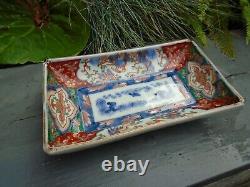 Chinese imari dish hand painted good size and colours