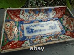 Chinese imari dish hand painted good size and colours