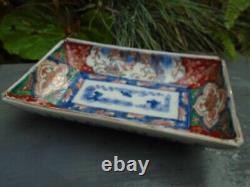 Chinese imari dish hand painted good size and colours