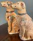 Diana Cargo C1816 Shipwreck Pair Of Chinese Porcelain Seated Hound Figurines