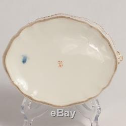 Dresden Fine Porcelain Hand Painted Serving Dish Crown / Shield