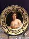 Exceptional Antique Hand-painted Royal Vienna Porcelain Plate Raised Gold Wagner