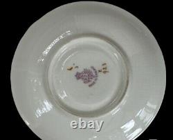 England Fine Bon china Handpainted Numbered WORCESTER Coffee Cup and Saucer