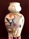 Exquisite Antique / Vintage Hand Painted Mallard Duck In Reeds Porcelain Vase