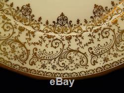 Exquisite Set Of 12 French Hand Painted & Gilt Decorative Cabinet Plates