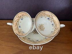 FINE ANTIQUE SPODE FELSPAR PORCELAIN HAND PAINTED Trio Cup Saucer C. 1823 Ex Con