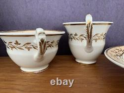 FINE ANTIQUE SPODE FELSPAR PORCELAIN HAND PAINTED Trio Cup Saucer C. 1823 Ex Con