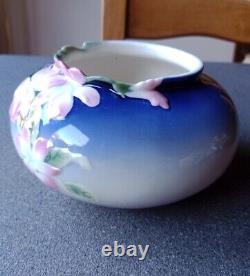 FRANZ Porcelain Collection Vase Sculpture Floral Signed Li Yang May Wei Xuet Mei