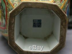 Fantastic Totally Hand Painted Enormous Chinese Porcelain Lidded Pot Stamped