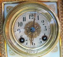 Finest Antique ROYAL VIENNA 18 Hand-Painted Porcelain & Gilt Bronze Clock