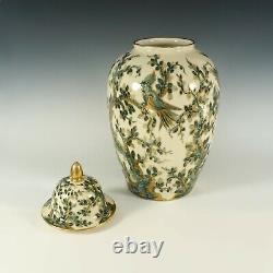 French Limoges Bernardaud Porcelain Urn Vase Hand Painted Large Ginger Jar