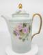 Furstenberg Porcelain Teapot Germany Floral Flower Design Gold Gilt Hand Painted