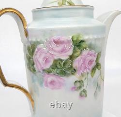 Furstenberg Porcelain Teapot Germany Floral Flower Design Gold Gilt Hand Painted