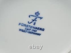 Furstenberg Porcelain Teapot Germany Floral Flower Design Gold Gilt Hand Painted