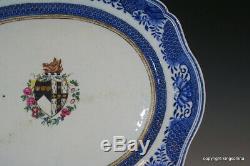 GIANT Chinese Armorial Porcelain PLATE PLATTER Export QING QIANLONG export vase