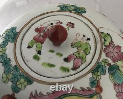 Ginger Jar Chinese Porcelain Lidded Colourful Pot Famille Vert FREE POSTAGE