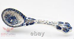 Gzhel Porcelain tureen soup bowl dish server cover in shape of fish hand painted
