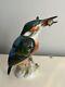 Herend Hungary Vintage Hand Painted King Fisherman Porcelain Bird