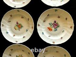 HEREND PORCELAIN HANDPAINTED ANTIQUE DINNER PLATES FROM 1943' (6 pcs.)