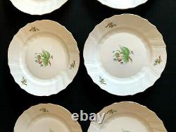 HEREND PORCELAIN HANDPAINTED DINNER PLATE WITH ROSEHIP PATTERN 1524 (6pcs.)