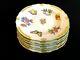 Herend Porcelain Handpainted Queen Victoria Dessert Plates 1518/vbo (6pcs.)