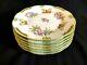 Herend Porcelain Handpainted Queen Victoria Dessert Plates 516/1/2/vbo (6pcs.)