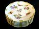 Herend Porcelain Handpainted Queen Victoria Large Dessert Plate 519/vbo (6pcs.)
