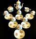 Herend Porcelain Handpainted Queen Victoria Mocha Set For 6 Persons (17pcs.)