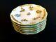 Herend Porcelain Handpainted Queen Victoria Small Dessert Plate 512/vbo (6pcs.)