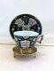 Herend Siang Noir Coffee Cup&saucer Mandarin Hungarian Hand Painted Porcelain
