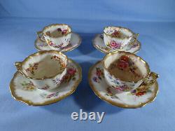 Hammersley Dresden Sprays Hand Painted Teapot Cups Saucers Jug & Bowl