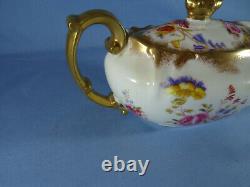 Hammersley Dresden Sprays Hand Painted Teapot Cups Saucers Jug & Bowl