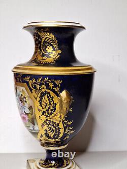 Hand Painted Antique English Porcelain Urn Repaired Lyon LA, CA Bill Colby CIA