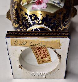 Hand Painted Antique English Porcelain Urn Repaired Lyon LA, CA Bill Colby CIA