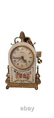 Hand Painted Antique Porcelain kienzle clock