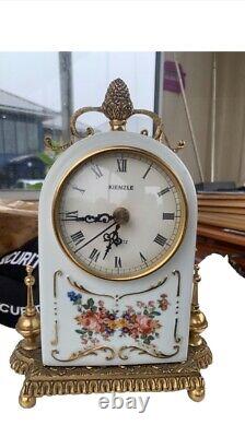 Hand Painted Antique Porcelain kienzle clock