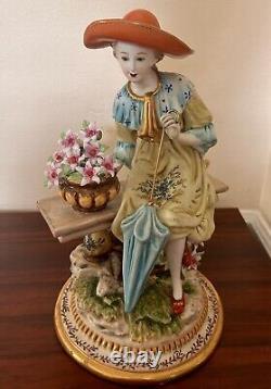 Hand-Painted Beautiful Lady Figurine