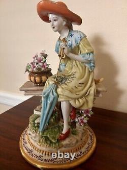 Hand-Painted Beautiful Lady Figurine