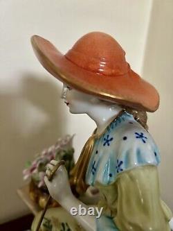 Hand-Painted Beautiful Lady Figurine