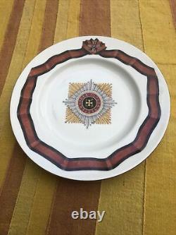 Hand-Painted Order of St Vladimir Porcelain Plate REPLICA of Gardner 1783 Russia