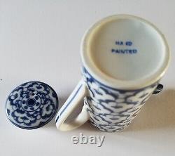 Hand Painted Porcelain Complete Kitchen Set 10 Pieces Blue/white