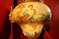 Hand Painted Sevres Style Louis XVI Form Potpourri Vase