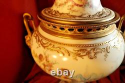 Hand Painted Sevres Style Louis XVI Form Potpourri Vase