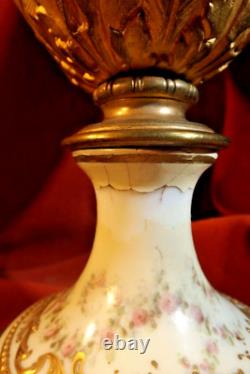 Hand Painted Sevres Style Louis XVI Form Potpourri Vase