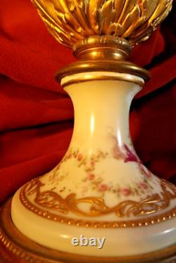 Hand Painted Sevres Style Louis XVI Form Potpourri Vase