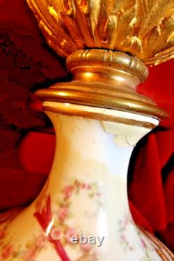 Hand Painted Sevres Style Louis XVI Form Potpourri Vase