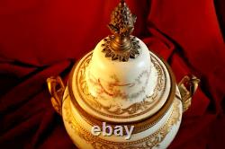 Hand Painted Sevres Style Louis XVI Form Potpourri Vase