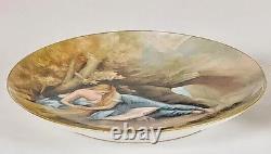 Haviland Limoges France Hand Painted Penitent Mary Magdalene Plate after Meissen