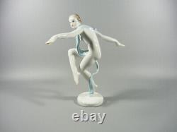 Herend, Art Deco Nude Ballerina Girl, Handpainted Porcelain Figurine! (h103)