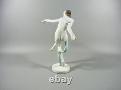 Herend, Art Deco Nude Ballerina Girl, Handpainted Porcelain Figurine! (h103)